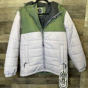Airblaster Puffin full zip jacket colorblock NWT landform series